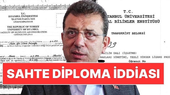 Sahte Diploma İddiaları Sonrası Ekrem İmamoğlu'ndan Belgeli Paylaşım!