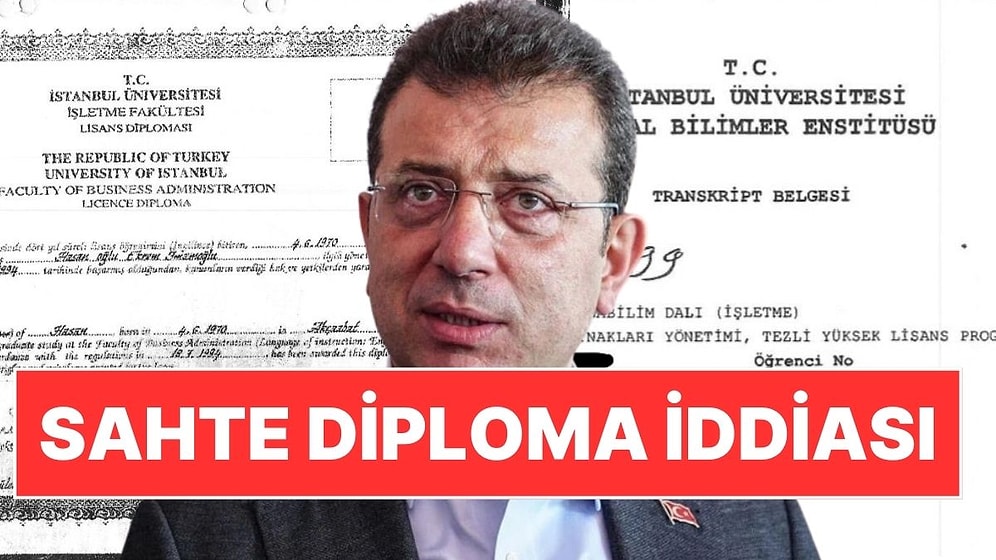 Sahte Diploma İddiaları Sonrası Ekrem İmamoğlu'ndan Belgeli Paylaşım!