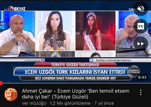 Çakar'ın "Ben temsil etsem daha iyi be." sözlerinin Miss Turkey 2024 güzeli İdil Bilgen'e olduğu düşünülürken aslında 6 yıl önce seçilen bir başka Türkiye güzeline söylendiği ortaya çıktı.