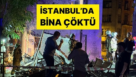 Fatih'te 3 Katlı Bina Çöktü: 1 Kişi Yaralandı