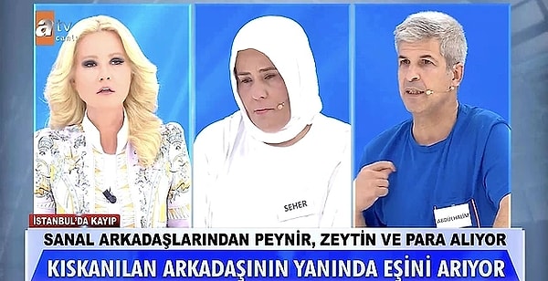 16. Müge Anlı'ya karısını aramak için sevgilisi ile birlikte gelen ve kadınlarla para karşılığı birliktelik yaşadığını itiraf eden Abdülhalim, dün yayın sonrası sevgilisini kaybetti. Müge Anlı'ya sevgilimi bul, diye yalvardı.