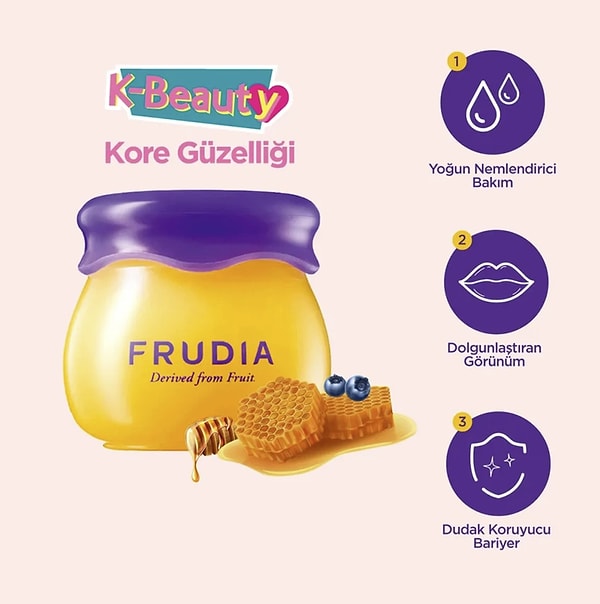 Frudia Blueberry Dudak Balmı Nemlendirici 10 gr