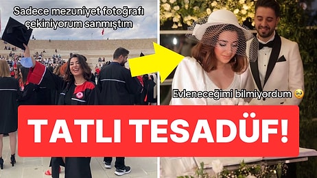 Aşk Tesadüfleri Sever: Mezuniyet Fotoğrafında Kocasıyla Karşılaşan Kadın Gözlerden Kalp Fışkırttı