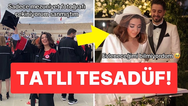 Aşk Tesadüfleri Sever: Mezuniyet Fotoğrafında Kocasıyla Karşılaşan Kadın Gözlerden Kalp Fışkırttı