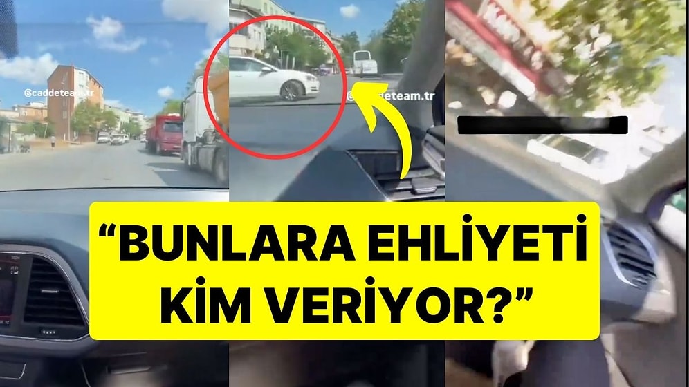 Caddede Hız Yapıp Çarptığı Arabayı Suçladı! "Bunlara Ehliyeti Kim Veriyor?"