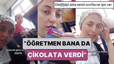 Okula Başlayan Çocuğu Eve Göndermeyince Gizlice Sınıfta Oturan Anne Yaşadığı Zor Anları Paylaştı