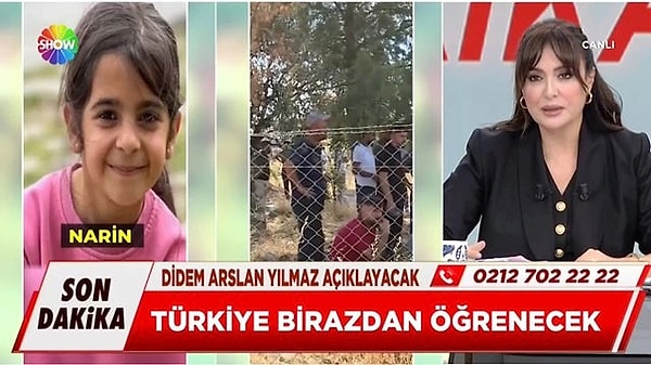 Son günlerde, Diyarbakır'da aranan 8 yaşındaki Narin cinayetini gündeme getirerek dikkat çeken sunucu Didem Arslan Yılmaz, hakarete uğradığını açıkladı. Yasal haklarını kullanacağını söyleyen Arslan, Lale Özan Arslan'ın yayınında Barbaros Şansal ile hakkında hakaret içerecek şekilde konuştuğunu söyleyerek hesap sordu.