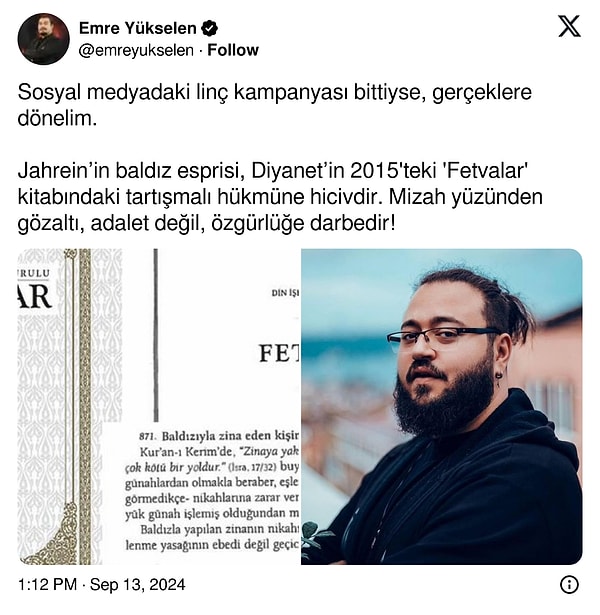 Baldız meselesinin çarpıtıldığını düşünenler oldu.