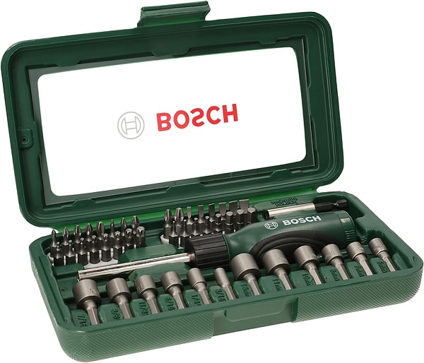 11. Bosch 2607019504 DIY Tornavida Seti (Saklama Kutulu)