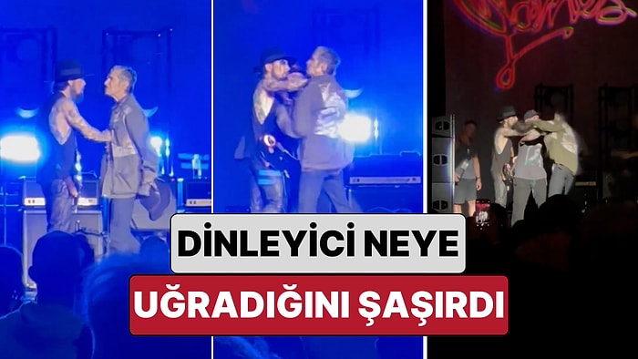 Dinleyici Neye Uğradığını Şaşırdı: Perry Farrell ve Dave Navarro Konser Sonunda Sahnede Birbirine Girdi