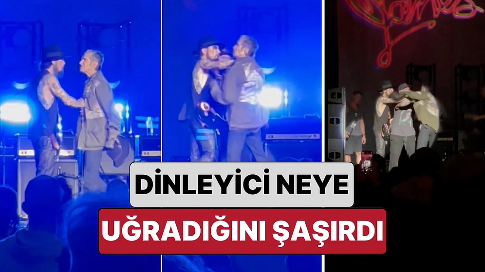 Dinleyici Neye Uğradığını Şaşırdı: Perry Farrell ve Dave Navarro Konser Sonunda Sahnede Birbirine Girdi