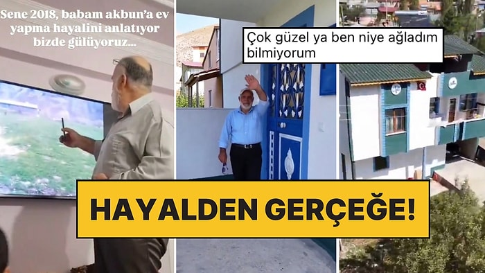 Babalar ve Köye Ev Yaptırma Hayalleri! 2018’de Hayalini Kurduğu Evi Yaptıran Adam Beğenileri Topladı