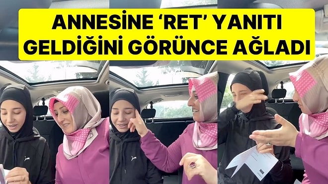 Annesiyle Almanya'ya Gidebilmek İçin Vize Başvurusu Yapan Genç, 'Ret' Yanıtını Görünce Gözyaşlarını Tutamadı