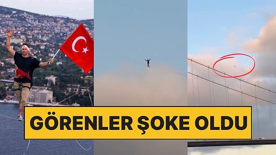 İstanbul Boğazı’nı İpte Yürüyerek Geçen Jaan Roose Görenleri Şaşkına Çevirdi