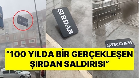 Gökten Gelen Şırdan Tabelası, Vatandaşın Önüne Düştü: "100 Yılda Bir Gerçekleşen Şırdan Saldırısı"