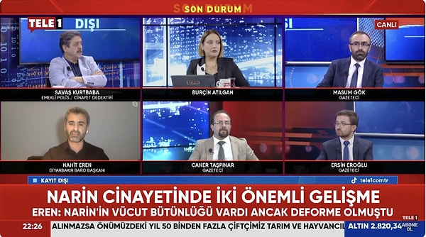 Soruşturmayla ilgili olarak Diyarbakır Baro Başkanı Nahit Eren, TELE 1 ekranlarına katılarak önemli açıklamalarda bulundu.