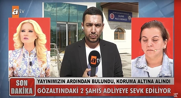 15. Müge Anlı'da aranan 15 yaşındaki çocuğun kaybı ile ilgili bugün yeni bir gelişme yaşandı. Annesinin programda şüpheleniyorum dediği şahıslar gözaltına alındı. Şahıslara adliyeye sevk sırasında mikrofon uzatan muhabir Hüseyin Coşkun, ağza alınmayacak küfürler işitti.