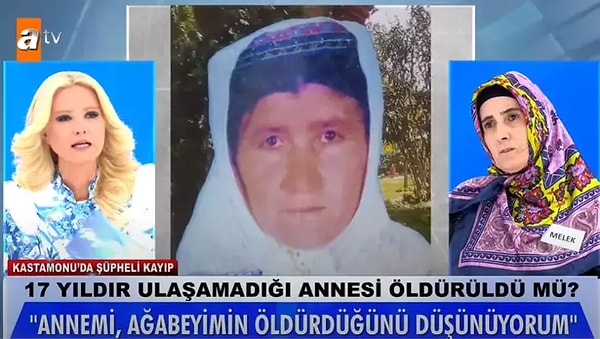 Müge Anlı'da araştırılan 18 yıl önce Kastamonu'da kaybolan 50 yaşındaki Hatice Musaoğlu ile ilgili dikkat çeken bir gelişme yaşandı.