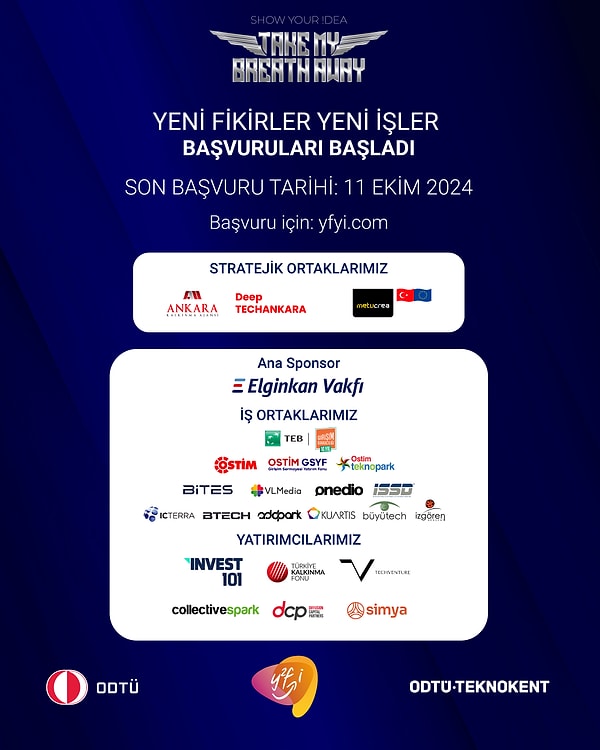 YFYİ 2024, girişimcilere geniş bir network ağı, bootcampler ve alanında uzman isimlerden eğitim fırsatları sunarak projelerini hızla hayata geçirme imkanı tanıyacak.