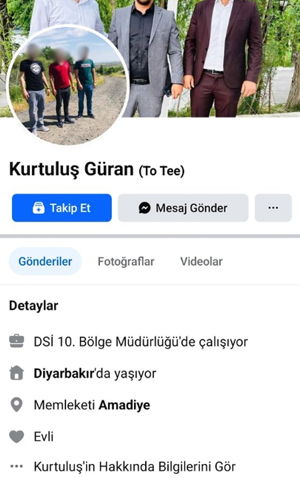 İç yakan detayların sonuncusu da Narin'den gelen acı haber sonrası gözaltına alınıp savcılıkta yapılan sorgunun ardından serbest kalan Kurtuluş Güran'la ilgili. Adli kontrol şartı ile serbest bırakılan amca Güran'ın sosyal medyasında DSİ'de çalıştığı yazıyor.