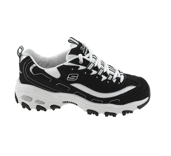 9. Skechers D'LITES-BIGGEST FAN Kadın Siyah Sneakers - 11930 BKW