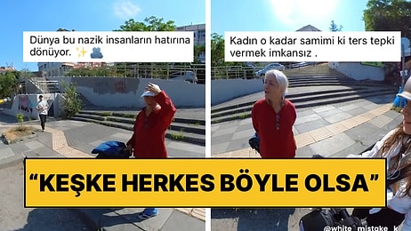 Scooter Sürücüsünü Gören Dünyalar Tatlısı Kadın Sohbetiyle Hepimize Tebessüm Ettirdi