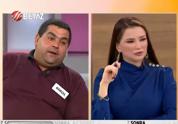 Esra Ezmeci'nin "Sence çocuğun babası kim?" sorusuna Birol, "Bilmiyorum, DNA testi istiyorum" yanıtını verdi. Bu durum karşısında sunucu Ezmeci, "Allah Allah" diyerek tepkisini gösterdi.