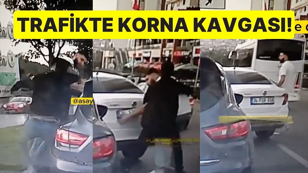 Trafikte Korna Kavgası! Otomobil Sürücüsünü 3 Kişi Darbetti, Plakayı Söküp Kaçtı