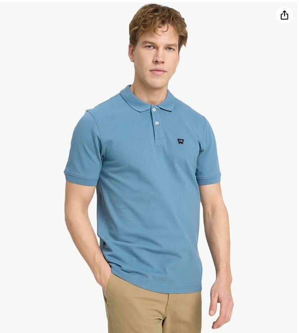 11. Wrangler Kısa Kollu Polo T-shirt Erkek