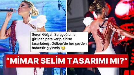 Gülşah Saraçoğlu'nun Gülben Ergen İçin Tasarladığı 'Hançer' Detaylı Elbise Goygoycuların Diline Fena Düştü!