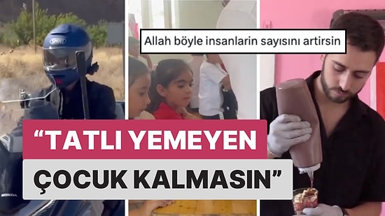Van'da "Tatlı Yemeyen Çocuk Kalmasın" Diyen Tatlı Ustası, Mahalleleri Gezerek Çocuklara Tatlı İkram Etti