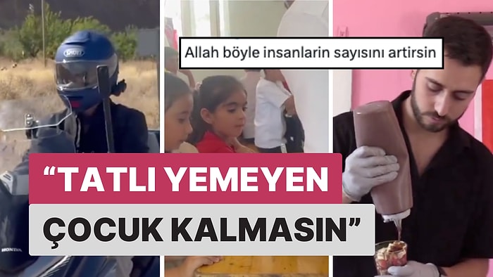 Van'da "Tatlı Yemeyen Çocuk Kalmasın" Diyen Tatlı Ustası, Mahalleleri Gezerek Çocuklara Tatlı İkram Etti