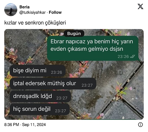 Uyum önemli...