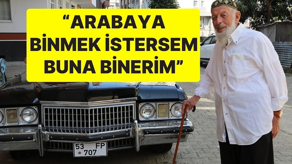 85 Yaşındaki Rizeli Mustafa Dedenin Cadillac Sevgisi: "Ben Yeni, Ufak Arabaları Hiç Sevmem"