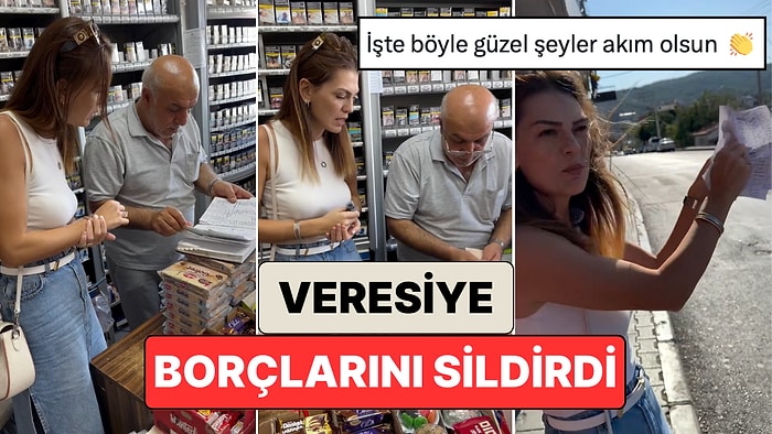 Bir Sosyal Medya Kullanıcısı Rastgele Bir Bakkala Girerek Veresiye Defterindeki Borçları Ödedi