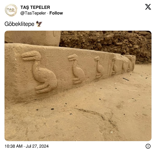 Göbeklitepe'den hayvan figürleri gelmeye devam etmektedir.