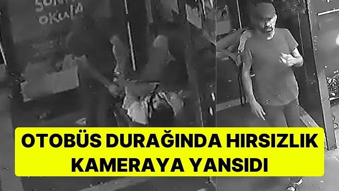 Otobüs Durağında Hırsızlık Kameraya Yansıdı: Rahatsızlanan İşçinin Para, Telefon ve Altın Kolyesini Çaldı