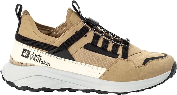 Ayrıca Jack Wolfskin Dromoventure Athletic Low Ayakkabı bağlama sistemiyle kolayca çıkarılıp giyilebiliyor.