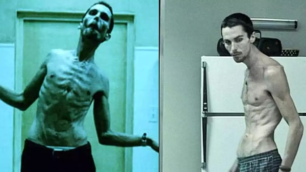 1. Geçirdiği dönüşümlerle adından sıkça söz ettiren Christian Bale, The Machinist (2004) filmi için 28 kilo vererek 54 kiloya düşmüştür.