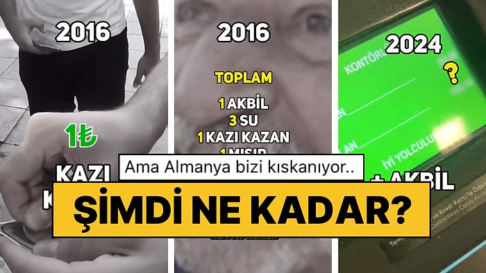 Bir İçerik Üreticisi 2016’daki Alışverişi Tekrarlayarak Fiyat Artışını Kıyasladı