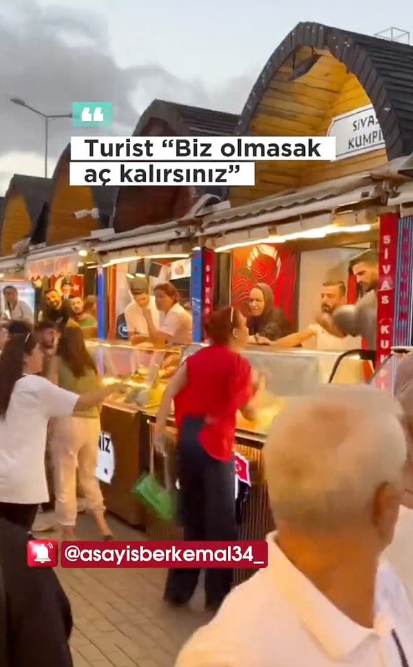 Ortaköy esnafı bugün ise yaşanan kavga ile gündemde.