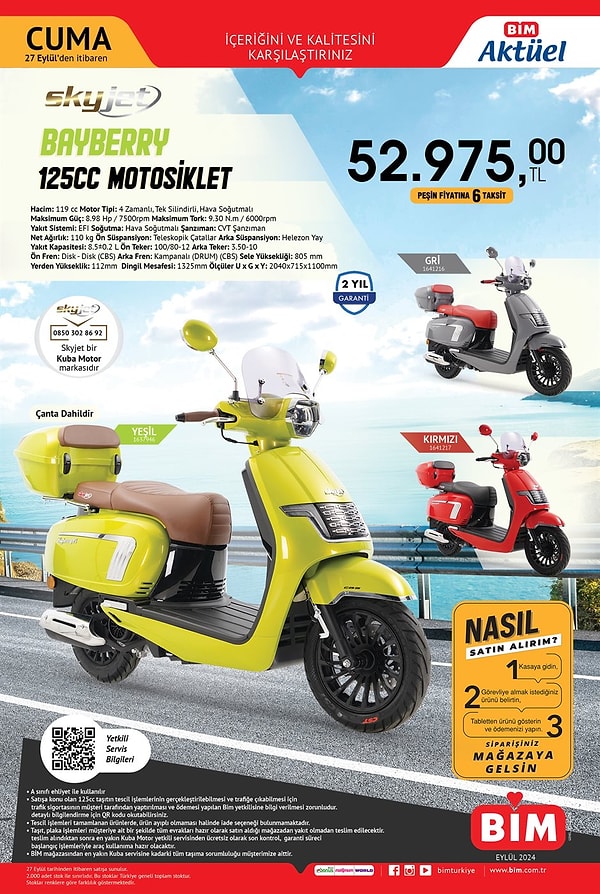 Bayberry 12CC Motosiklet 52.975 TL