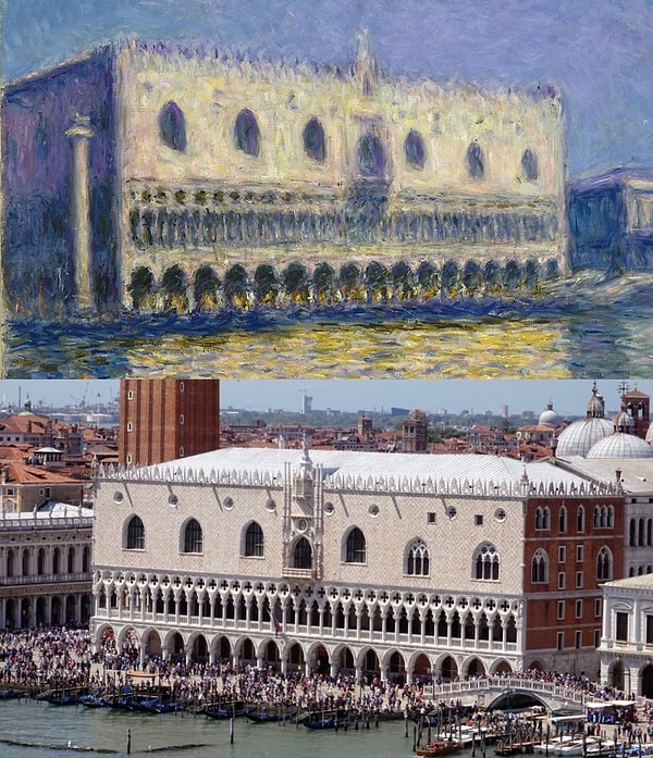 18. Doge Sarayı San Giorgio Maggiore'den Görünüşte, Claude Monet