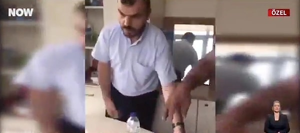 Daha önce “Okulda başı açık öğrenci istemiyorum” diyen, sınava giren bir kadın için “Çırılçıplak gelmiş hanımefendi. Böylesine hanım da denmez ya. Gittik uyarmaya. Günaha da girdik mecbur uyarmak için. Kozmetik sektörüne de hakim değilim ama bu ağdadan sonra bir de vernik mi çekiyorlar nedir her yeri parlıyor.” sözlerini kullanan “eğitimci”, bu sefer müdür yardımcısına eziyet etti.