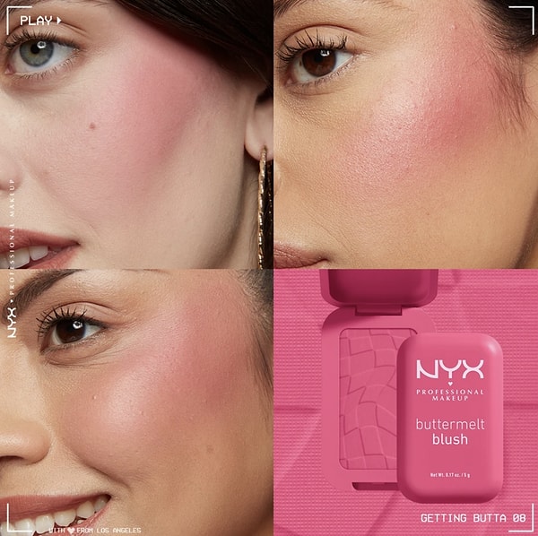 Makyajın vazgeçilmez bir parçası olan allığın, NYX Professional Makeup'ın  Kremsi Pudra Allık ürünüyle birleştiğini düşünün.