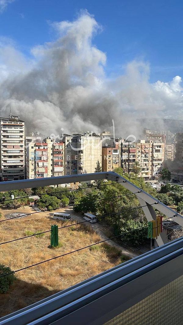 İsrail ordusu Lübnan'ın başkenti Beyrut'a bir hava saldırısı düzenlediğini duyurdu.