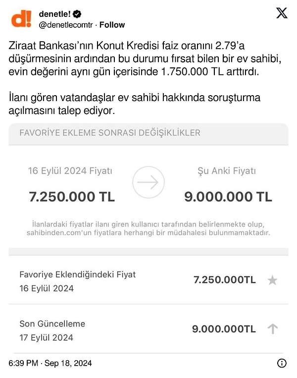 Mahkeme salonları ev sahibi ve kiracılarla dolarken vatandaşlar artan fiyatlardan dolayı isyan ediyor. Son günlerde sosyal medyada paylaşılan bir görüntü "Bu kadar da olmaz" dedirtti.