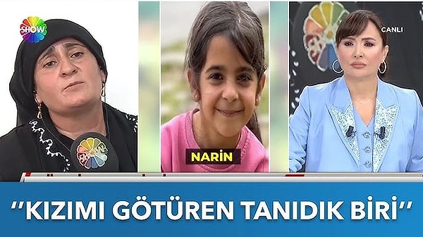 Didem Arslan Yılmaz bugünkü yayınında Narin'in annesinin programa verdiği bir röportajı ilk kez yayınladı. Annenin kendilerine bilerek yanlış haber verdiğini söyledi. Peki, anne Yüksel Güran neyi saklıyor, kimi koruyor?