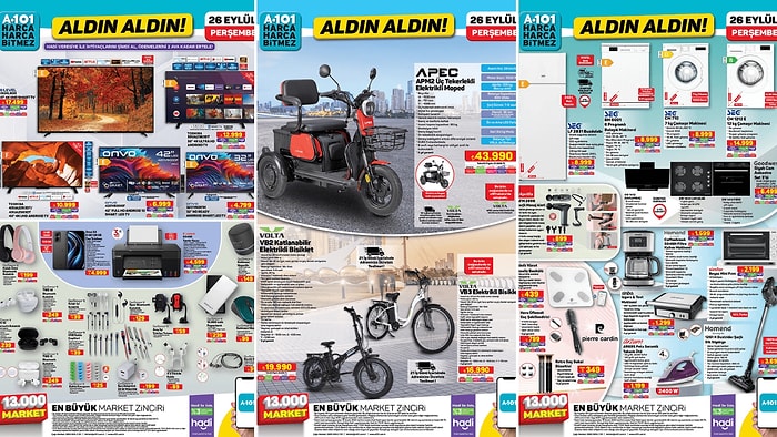 A101'e Elektrikli Moped Geliyor! 26 Eylül 2024 A101 Aldın Aldın Kataloğu