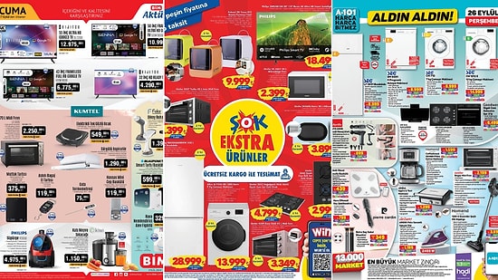 İndirim Günleri Başlıyor! 21 - 27 Eylül Haftasında A101, BİM ve ŞOK Aktüel Ürünler Listesinde Ne Var?